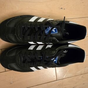 New Adidas Samba OG Black Leather Size Women 9.5/Men 8.5
